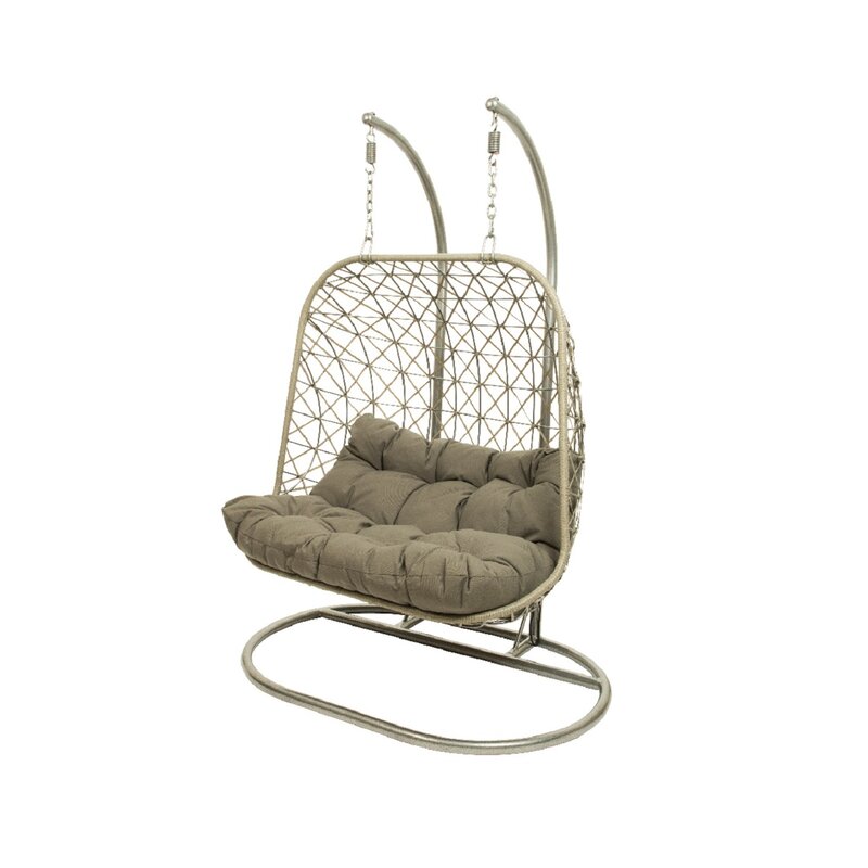 Bungalow Rose Wargo Double Swing Chair with Stand Wayfair